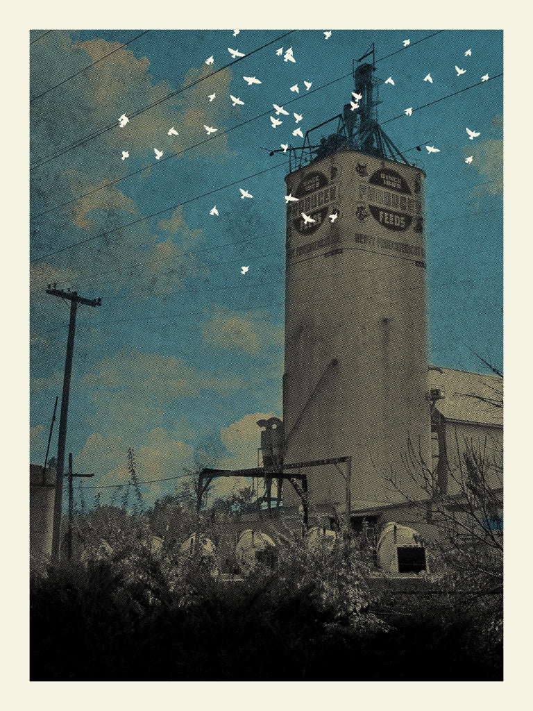 Feed Tower Dusk