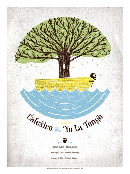 MADSAKI ポスター You Wanna Take Me To A Calexico & Yo La Tengo – MadPixel Art + Design
